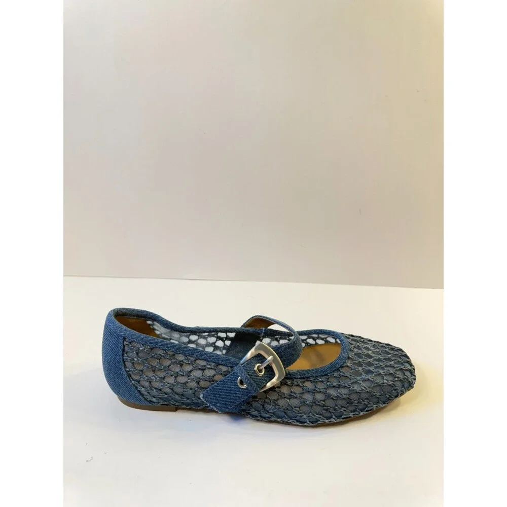 Crown Vintage Womens Slip On Blue US 6.5